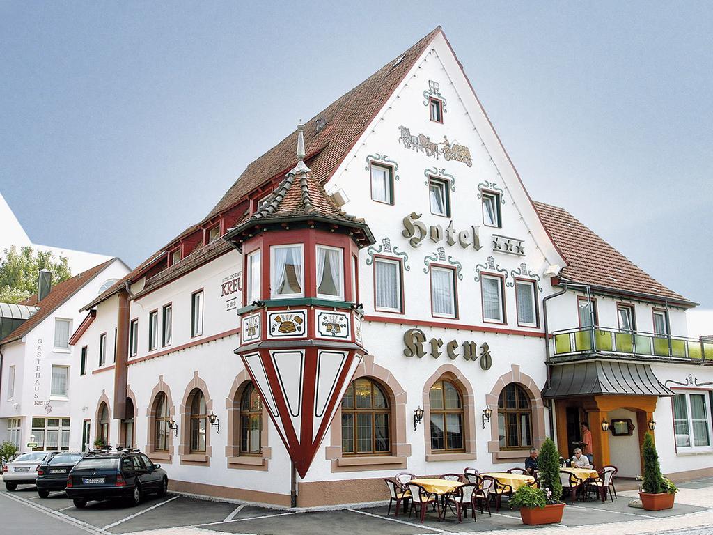 Hotel Kreuz Gaestehaus Und Lauchertbar Mit Terrasse Gammertingen المظهر الخارجي الصورة
